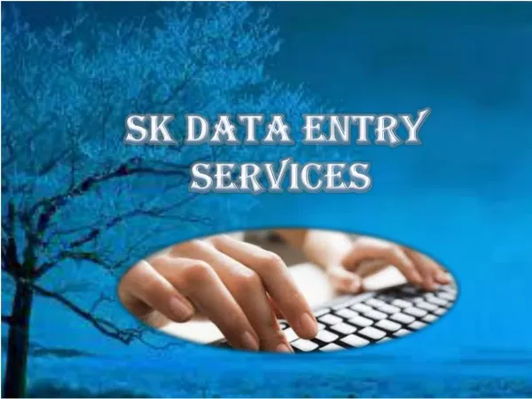 Cost Effective Data Entry Services