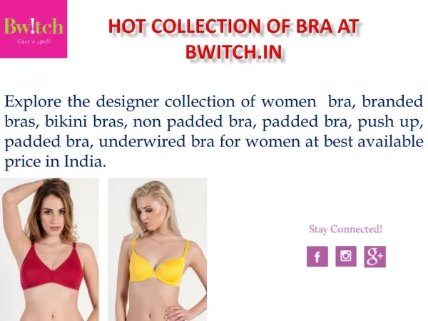 Buy Bra Online | Designer & Sexy Bras @ Bwitch.in