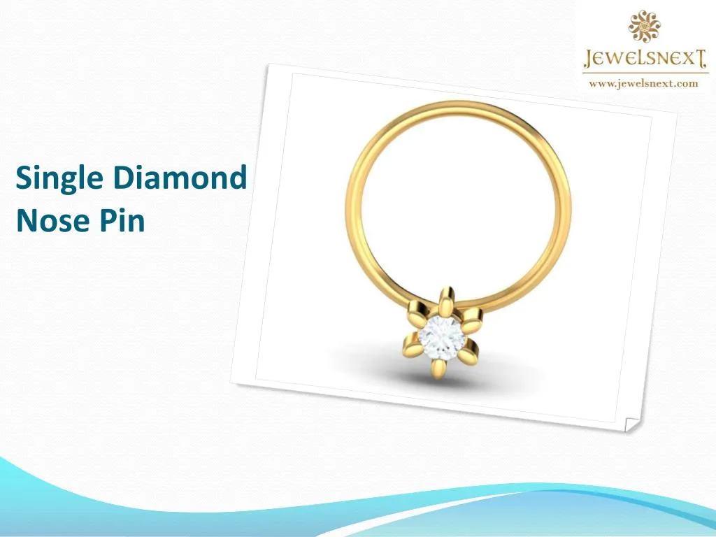 single diamond nose pin