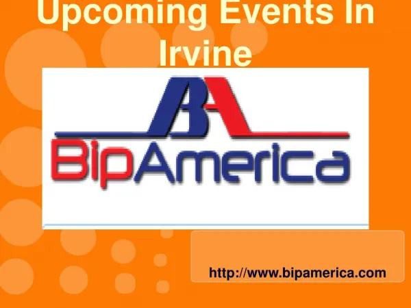 Upcoming Events In Irvine