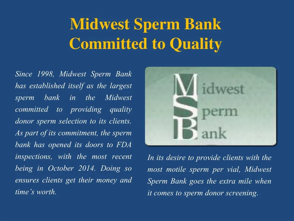 midwest sperm bank committed to quality
