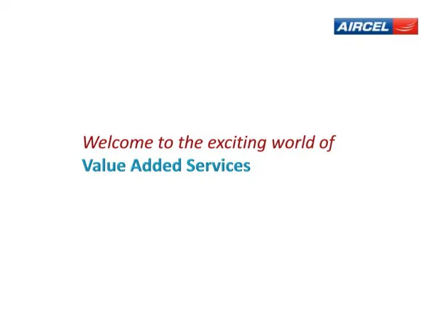 Exciting Aircel mobile value added services