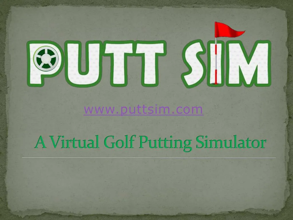 a virtual golf putting simulator