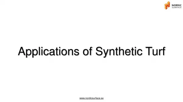 Applications of Synthetic Turf