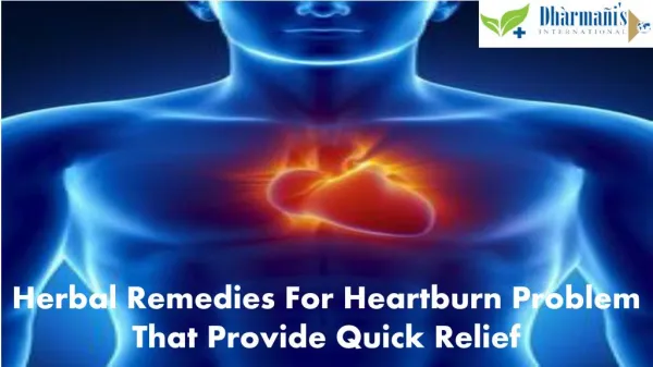 Herbal Remedies For Heartburn Problem That Provide Quick Rel
