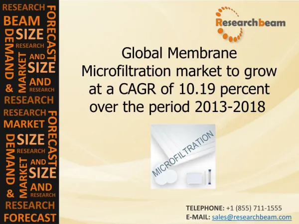 forecast of the Global Membrane Microfiltration market