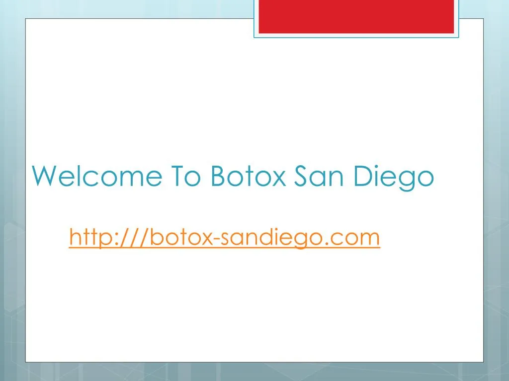 welcome to botox san diego