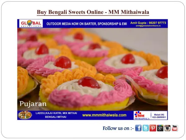 Buy Bengali Sweets Online - MM Mithaiwala