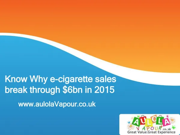 Know why Electronic Cigarettes Sales Increased In UK