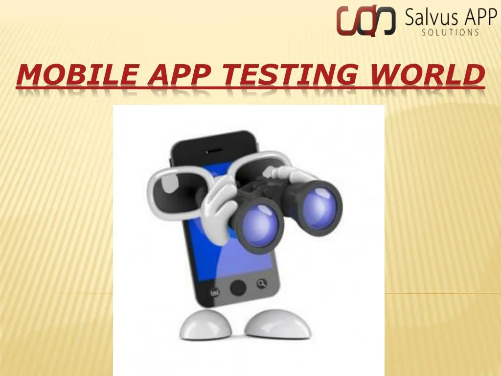 mobile app testing world