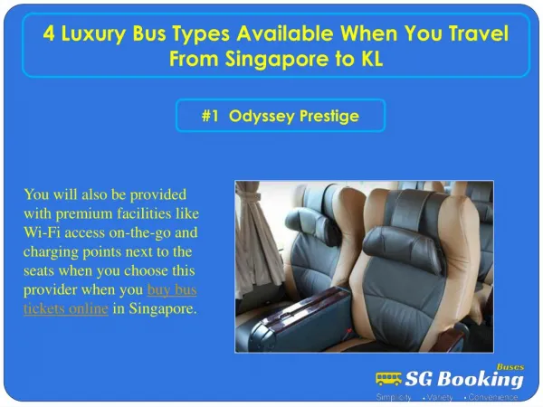 4 luxury bus types available when you travel from Singapore