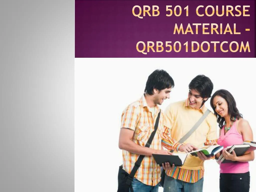qrb 501 course material qrb501 dotcom