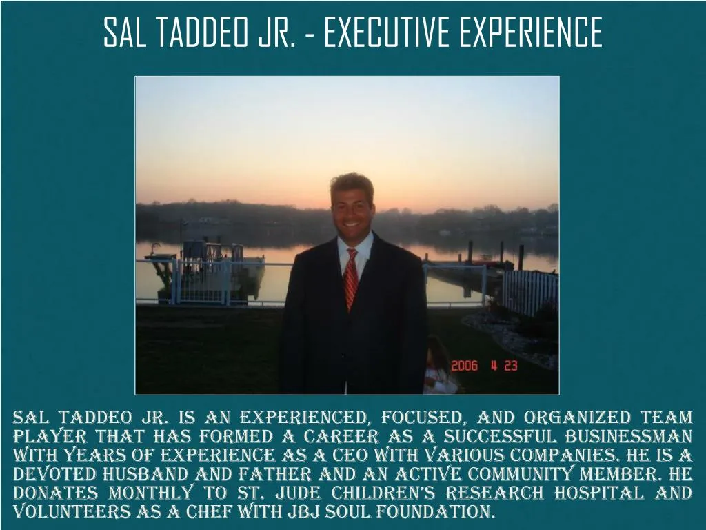 sal taddeo jr executive experience