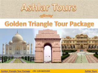 Golden Triangle Tour Package