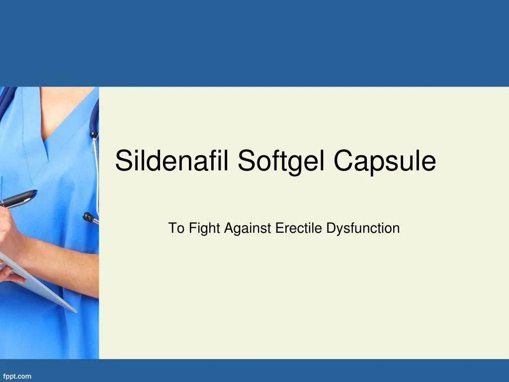 sildenafil softgel capsule