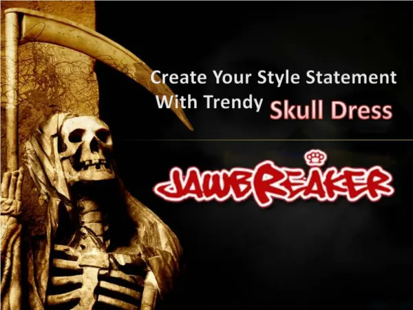 Create Your Style Statement With Trendy Skull Drress