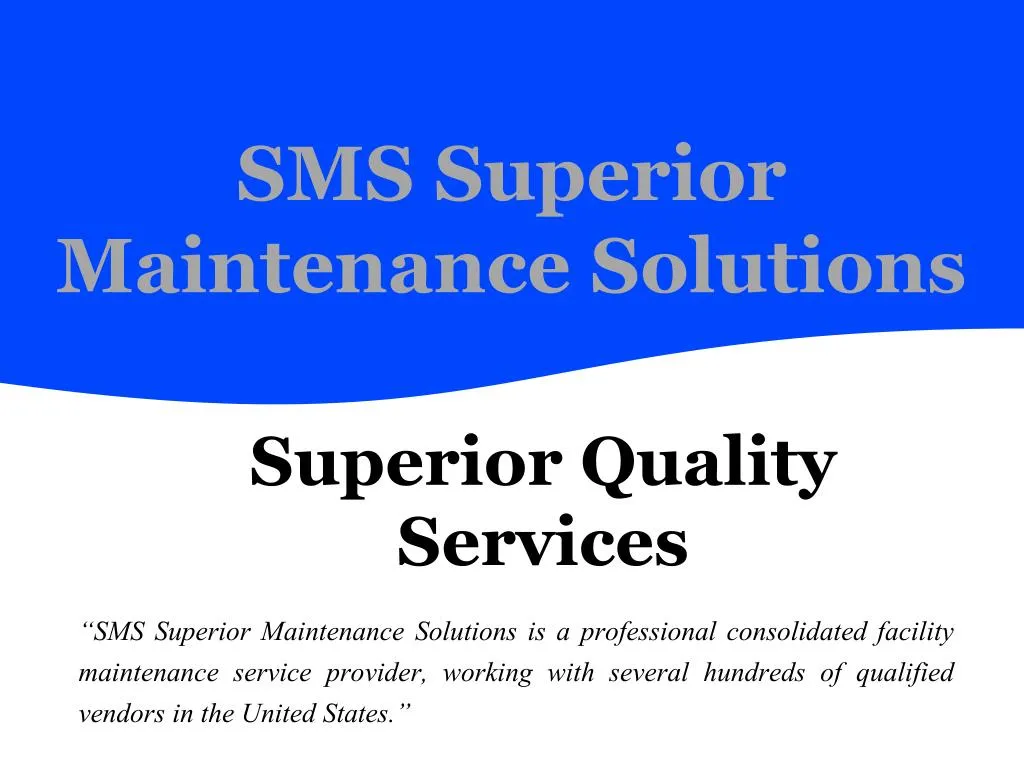 sms superior maintenance solutions