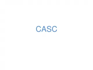 CASC - slide 1