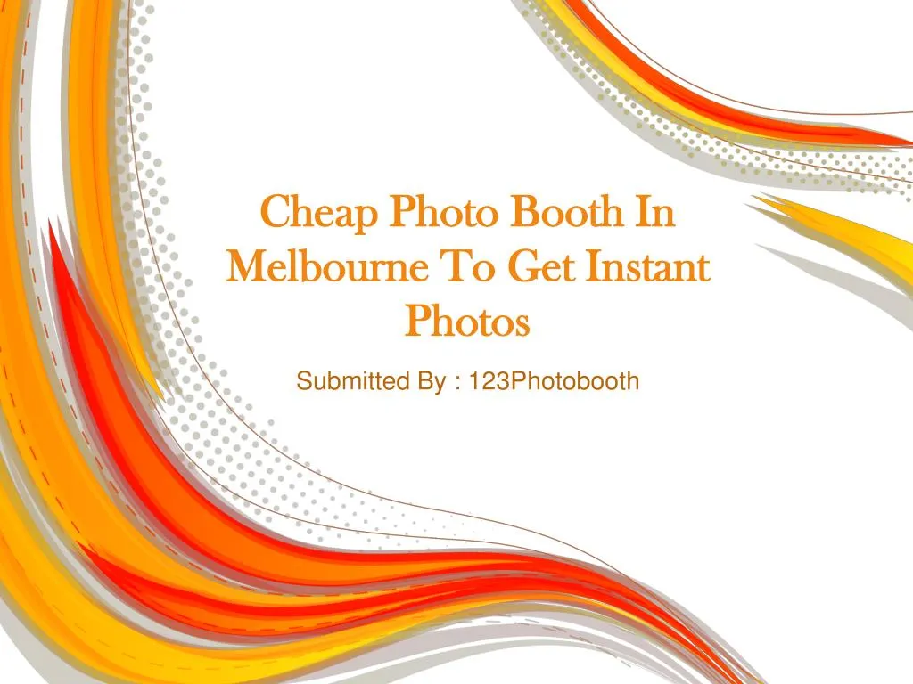 cheap photo booth in melbourne to get instant photos