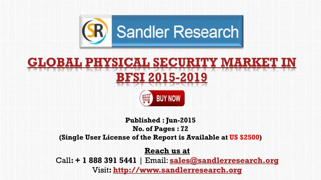 global physical security market in bfsi 2015 2019