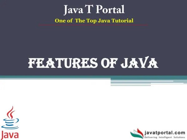 Features of Java - JavaTportal