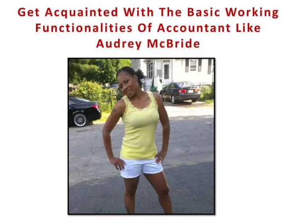 Audrey McBride-Accounting Expert
