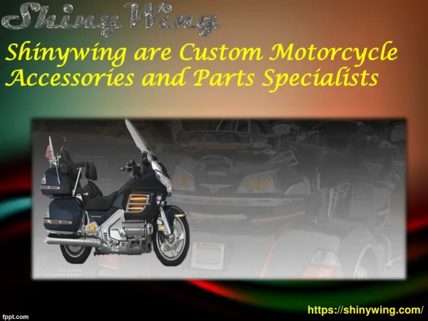 Shinywing are custom motorcycle accessories and parts specia