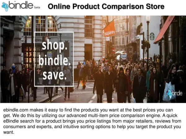 Online Product Comparison Store