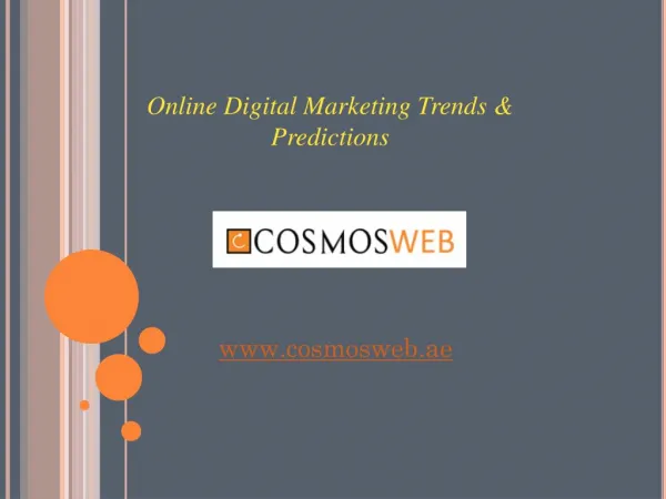 Top Online Digital Marketing Trends & Predictions in Dubai