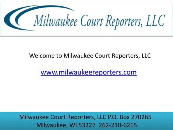 Court reporting firm in milwaukee