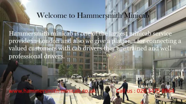 Minicab & Taxi Service in Hammersmith, Taxi Hire