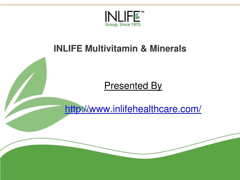 presented by http www inlifehealthcare com