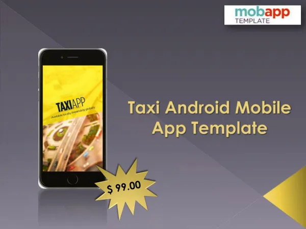 Taxi Android Mobile Application Template