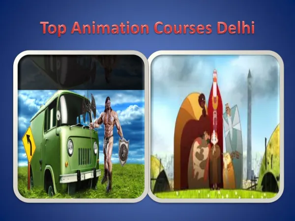 top animation courses delhi