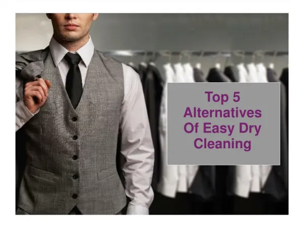 Top 5 Alternatives of Easy Dry Cleaning