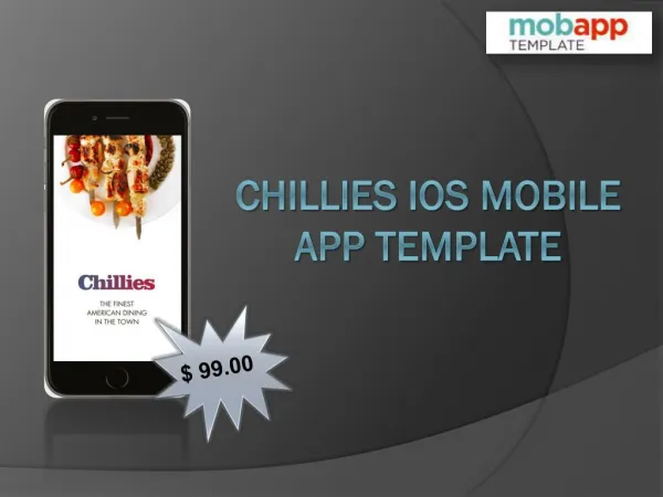 Chillies iOS Mobile Apps Template