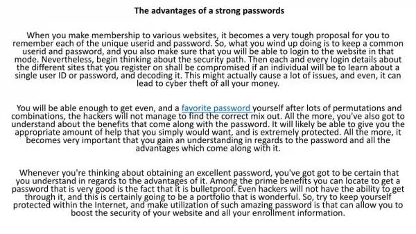 bulletproof passwords
