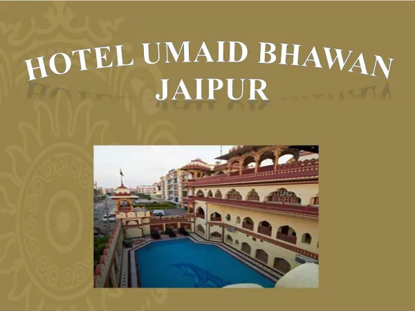 Umaid Bhawan Jaipur near at Bani Park - Amazing Hotels