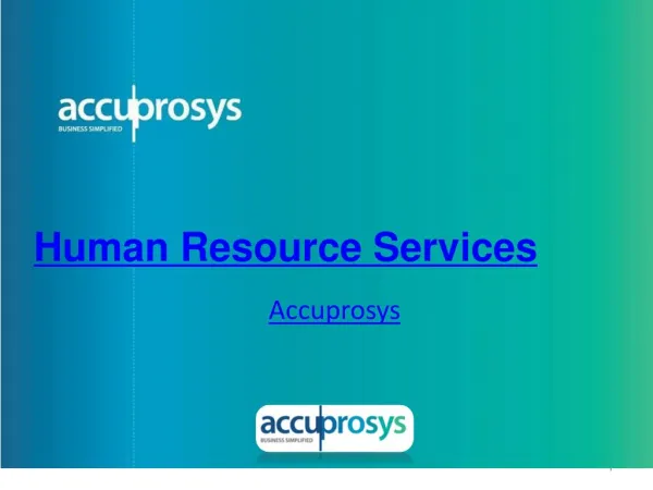 Human Resources and Recruitment Services
