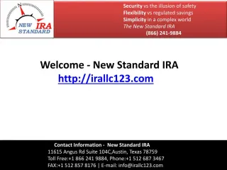Self Directed IRA - slide 1