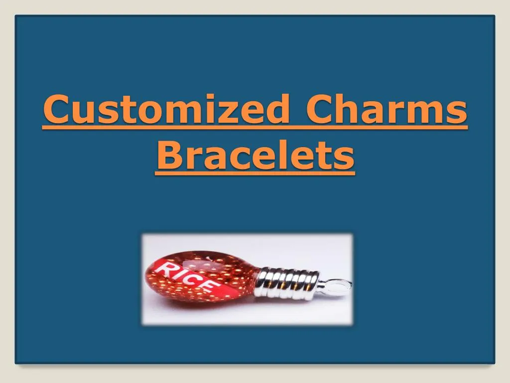 customized charms bracelets