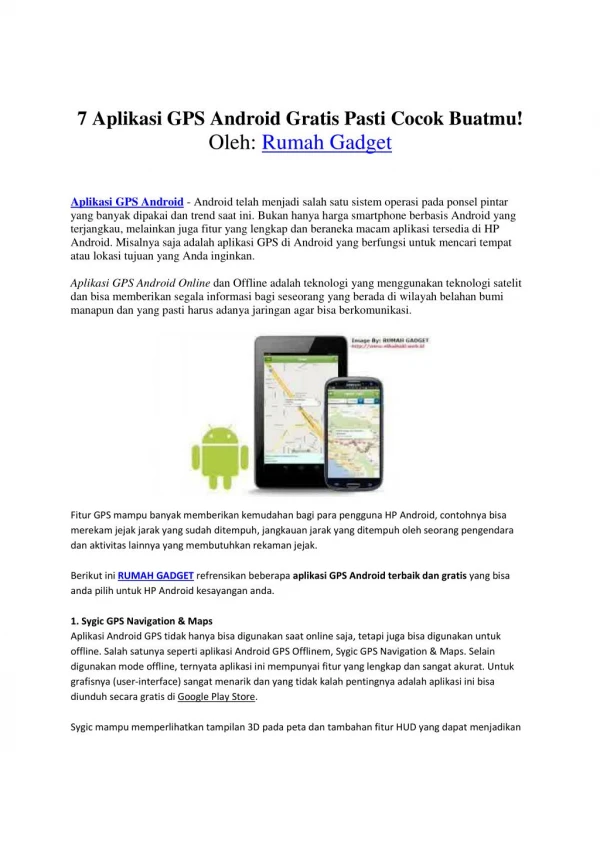 7 Aplikasi GPS Android Gratis Pasti Cocok Buatmu!