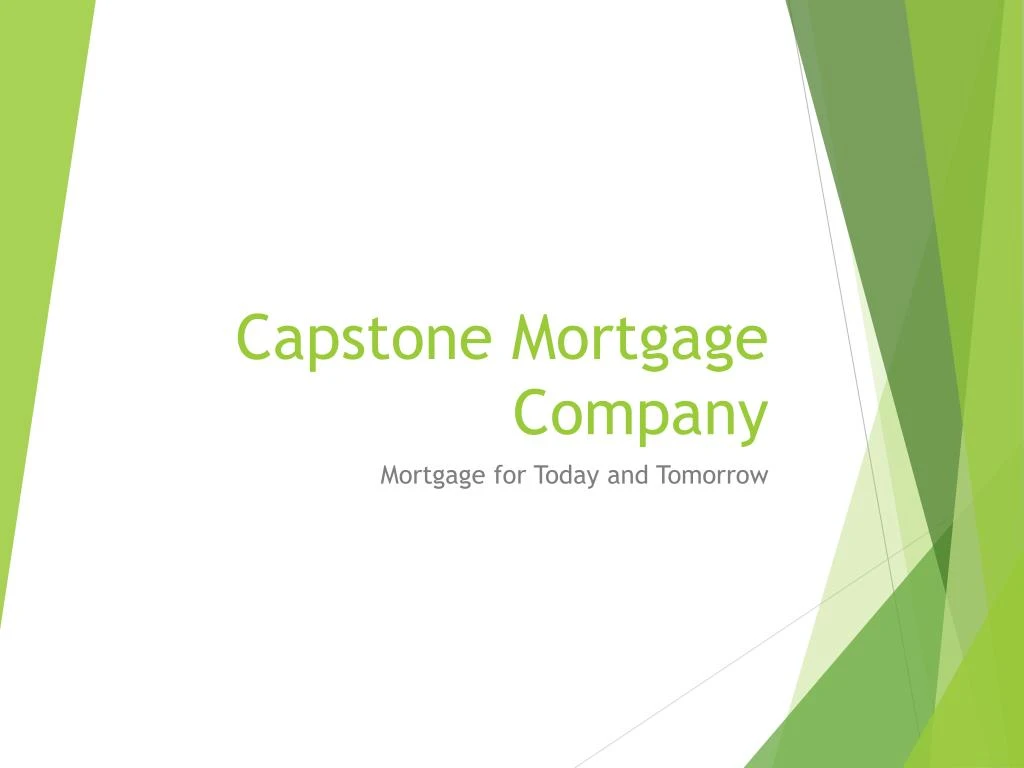 capstone mortgage company
