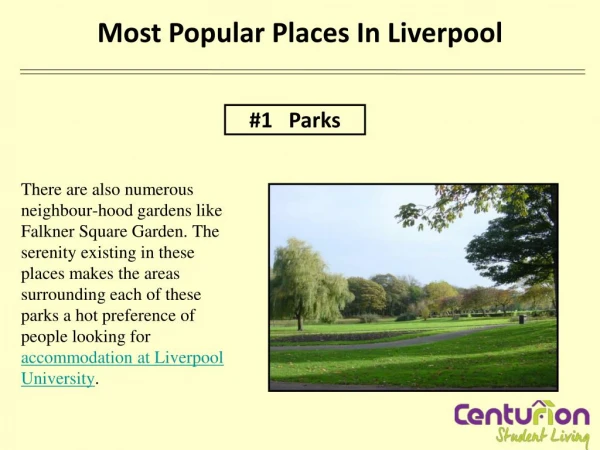 MOST POPULAR PLACES IN LIVERPOOL