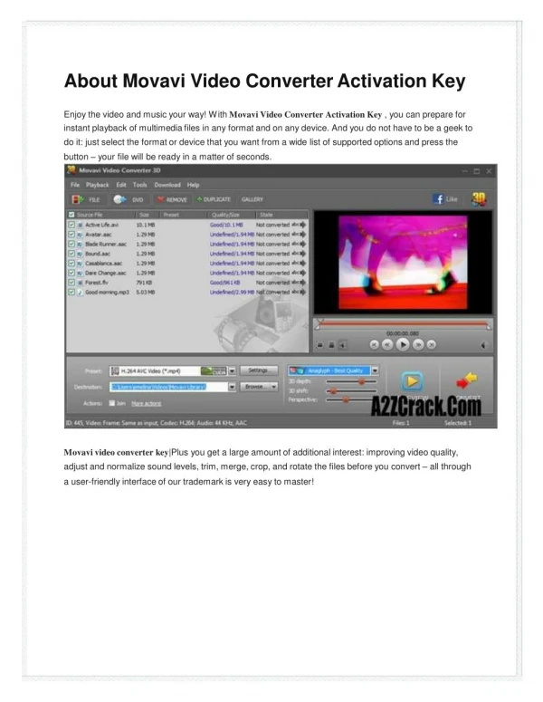 Movavi Video Converter 15 Activation Key