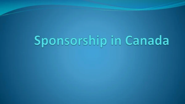 Russ Weninger answers Canada Sponsorhip Questions