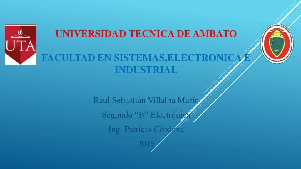 universidad tecnica de ambato facultad en sistemas electronica e industrial