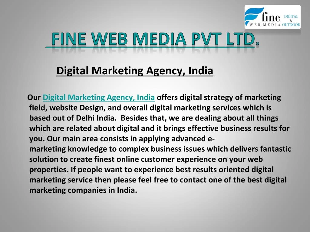 fine web media pvt ltd