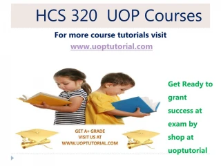 HCS 320 UOP TUTORIAL / Uoptutorial - slide 1