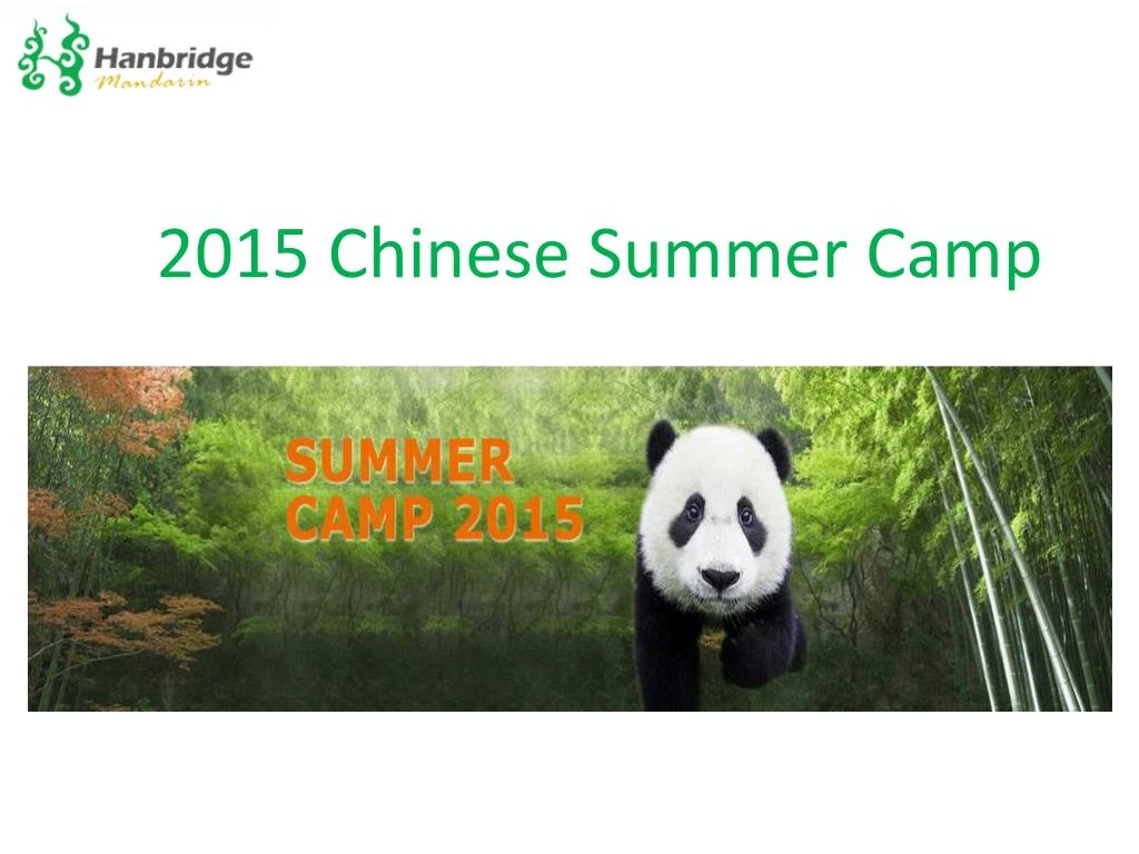 2015 chinese summer camp